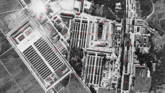 concentration camp dachau aerial view
