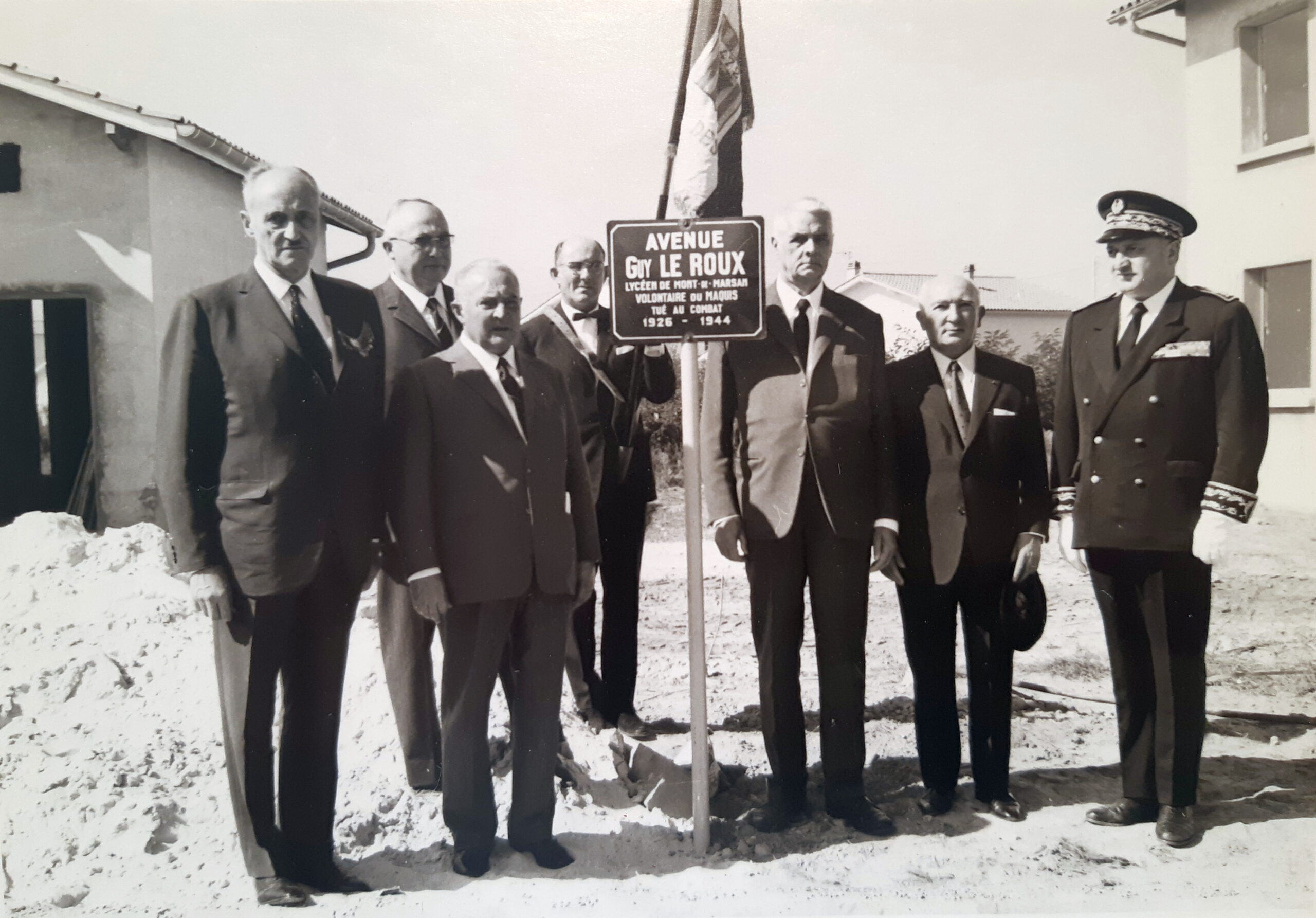 1969 09 28 25e anniversaire liberation landes mont de marsan inauguration rue 1