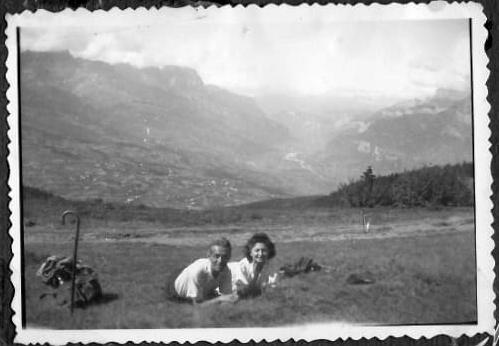 abuelos moise y estelle durante la guerra en 1943 en megeve copie