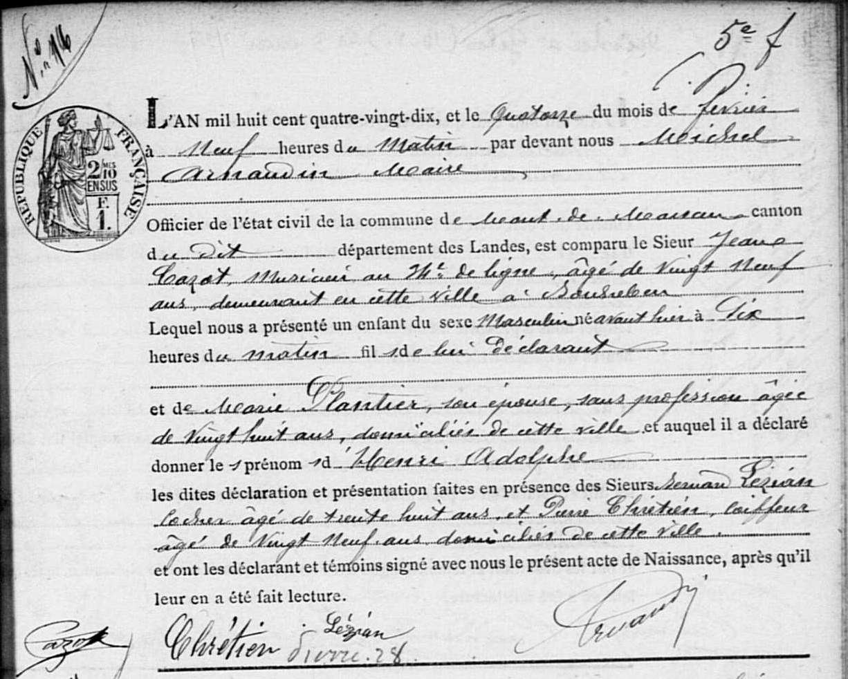 archives frad040 5mi 192 17 a 1270